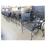 10 CAST CHAIRS  (1 NEEDS REPAIRS)