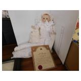 PRINCE WILLIAM COLLECTOR DOLL WITH CERTIFICATE OF