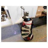 GOLF BAG AND CLUBS