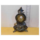 VINTAGE BRONZE CLOCK (BACK COVER MISSING)