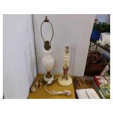 2 LAMPS (NO SHADES)