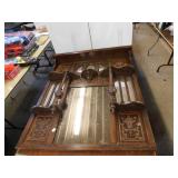 VINTAGE BUFFET TOP WITH MIRRORS  38 X 41.5