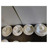 4 CUPS & SAUCERS - ROYAL GRAFTON, J P FRANCE,