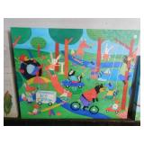 CANVAS PAINTING - ANIMALS IN PARK