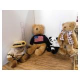 4 STUFFED TOYS