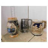 3 LARGE BEER MUGS