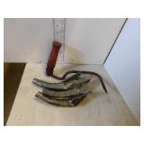 OIL CAN SPOUTS,  HAY HOOK