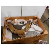 BOX LOT - FIGURINES, ACCESSORIES FOR VILLAGE