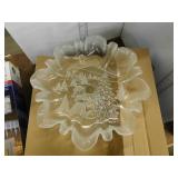 PEDESTAL CHRISTMAS DISH