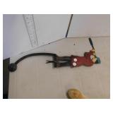 VINTAGE METAL  FOLK ART BALANCING FIGURE