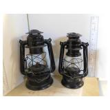 2 LANTERNS - 1 NO GLOBE - NO. 275 MADE IN GERMANY;