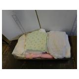 LOT - BABY CLOTHES, RECEIVING BLANKETS