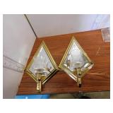 2 WALL CANDLE SCONCES