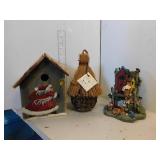 TWIG BID HOUSE, WOOD BIRD HOUSE,