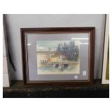 FRAMED PRINT - SIGNED   16 X 12.5