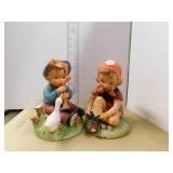 2 SIGNED FIGURINES - AND #'D