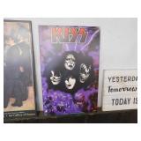 PLAK-IT POSTER 'KISS' SIGNED         22 X 34.5