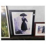 FRAMED PICTURE - WOMAN   18 X 22