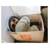 BOX LOT - PLATTERS, PLATES, BOWL