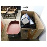 BOX LOT - WARMING TRAY, 4 FUNCTION LANTERN,