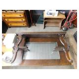 TOP OF VINTAGE BUFFET MIRRORED   51.5 X 12 X 29