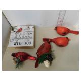 WALLHANGER, CARDINAL NIGHT LIGHT