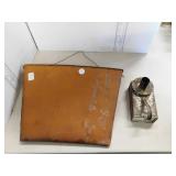 VINTAGE MATCH BOX,  METAL WALL POCKET