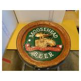 ROUND WALL ADVERTISING PLAQUE - 'MOOSEHEAD BEER'