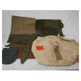 Vintage USGI Canvas Bags Aviator Kit, Entrenchment