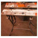 Saw Horse Table
