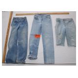 Three Pairs Vintage Levi Jeans Shorts