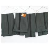 Black-Stripe Army Green Uniform Trousers