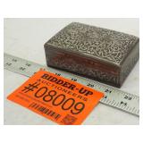 Persian Engraved Copper Jewelry Box