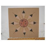 Vintage Dinï¿½ (Navajo) Sun and Eagle Healing Sandpa