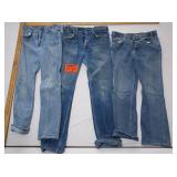Three Pairs Vintage Levi Jeans