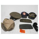 WWII Us Army Officers Visor Cap Goose Down Trapper