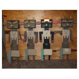 Yard Art Native American Kachina  Dolls