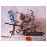 Oil Cans Antique Grease Gun Plastic Seamer Welder