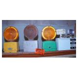 Flashing Orange traffic lights