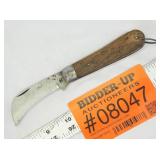 Rosco Hawkbill Knife wood handle