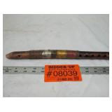 Vintage Handcrafted Wooden Flute w/ Decorative Foi