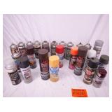 Assorted Spray paints