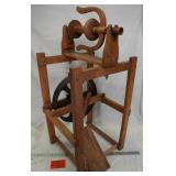 Indian Head Bulky Oak Treadle Spinning Wheel