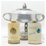 Rodney Kent Vintage Chafing Dish, Yardley Talcum