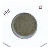 1911 Liberty "V" Nickel