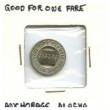 Anchorage City Transit Good For One Fare Token