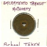 Sacramento Transit Authority School Token