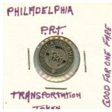 Philadelphia P.R.T. Transportation Token