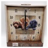 * Nature Clock: Lab Puppies - Wild Wings, New