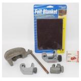 (5) Metal Rod Cutters and New Soft Touch Felt